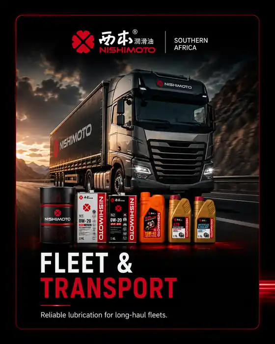 Nishimoto lubricants for Fleet & Transport
