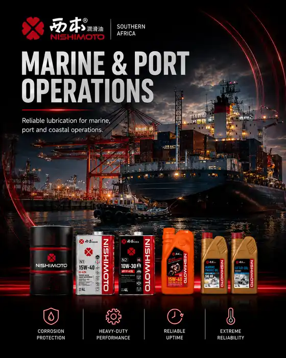 Nishimoto lubricants for Marine & Port Operations